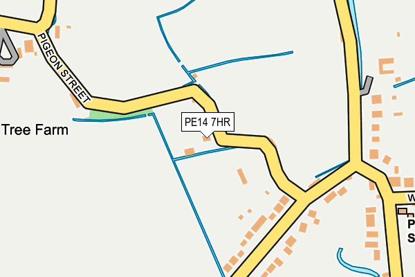 PE14 7HR map - OS OpenMap – Local (Ordnance Survey)