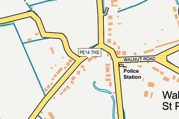 PE14 7HS map - OS OpenMap – Local (Ordnance Survey)