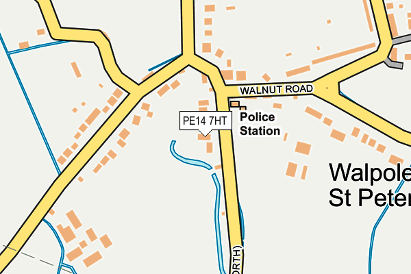 PE14 7HT map - OS OpenMap – Local (Ordnance Survey)