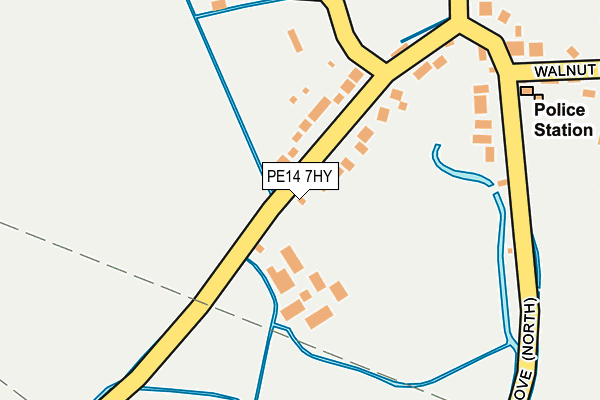PE14 7HY map - OS OpenMap – Local (Ordnance Survey)