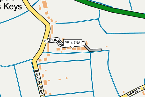 PE14 7NA map - OS OpenMap – Local (Ordnance Survey)