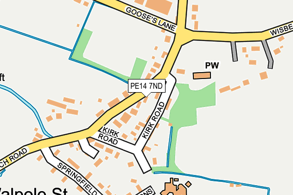 PE14 7ND map - OS OpenMap – Local (Ordnance Survey)