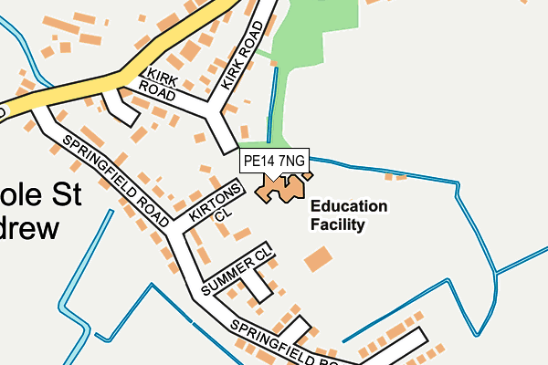 PE14 7NG map - OS OpenMap – Local (Ordnance Survey)