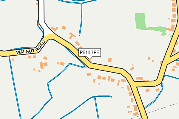 PE14 7PE map - OS OpenMap – Local (Ordnance Survey)
