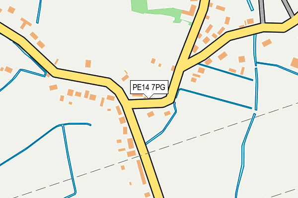 PE14 7PG map - OS OpenMap – Local (Ordnance Survey)
