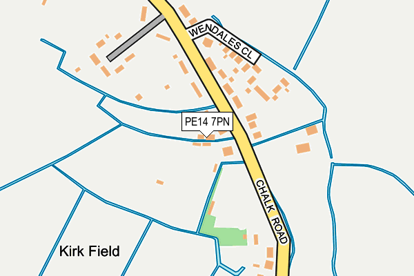 PE14 7PN map - OS OpenMap – Local (Ordnance Survey)