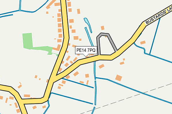 PE14 7PQ map - OS OpenMap – Local (Ordnance Survey)