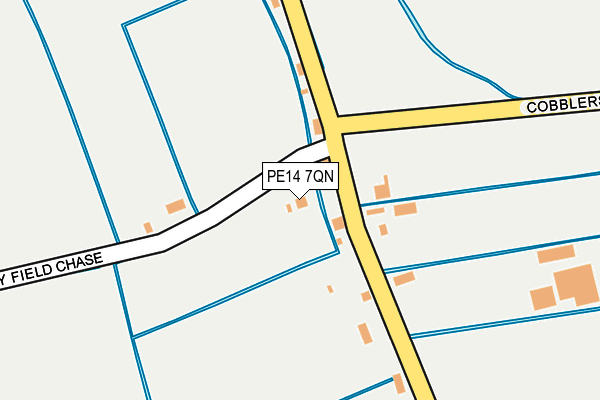 PE14 7QN map - OS OpenMap – Local (Ordnance Survey)