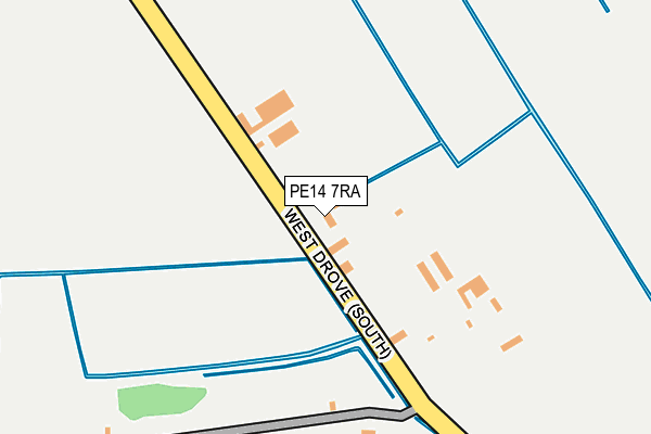 PE14 7RA map - OS OpenMap – Local (Ordnance Survey)