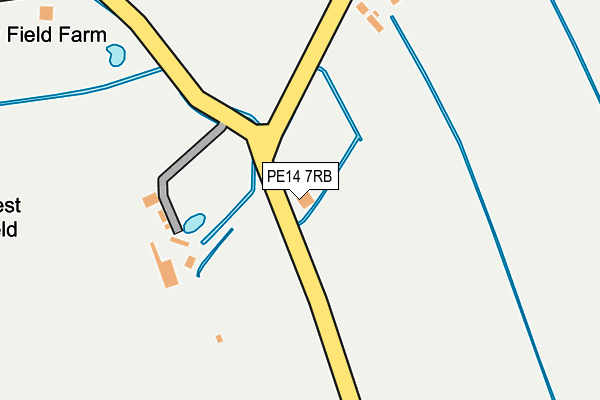 PE14 7RB map - OS OpenMap – Local (Ordnance Survey)