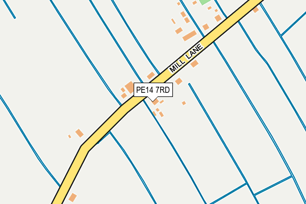 PE14 7RD map - OS OpenMap – Local (Ordnance Survey)
