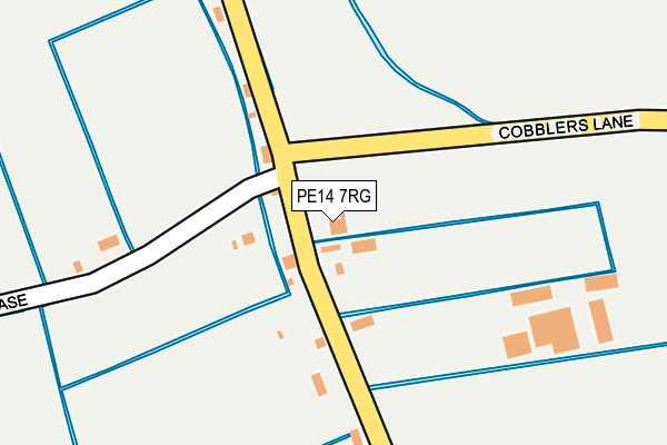 PE14 7RG map - OS OpenMap – Local (Ordnance Survey)