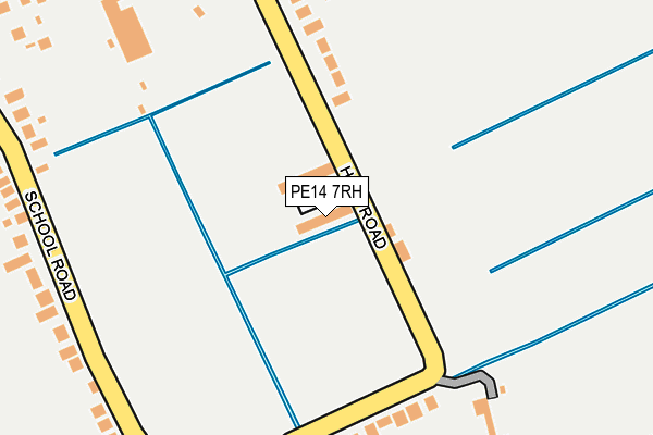 PE14 7RH map - OS OpenMap – Local (Ordnance Survey)