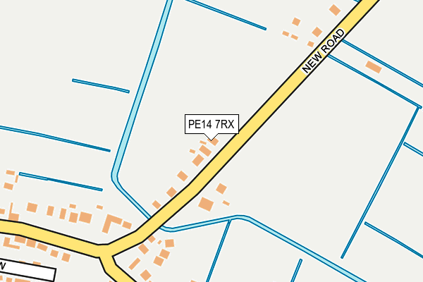 PE14 7RX map - OS OpenMap – Local (Ordnance Survey)