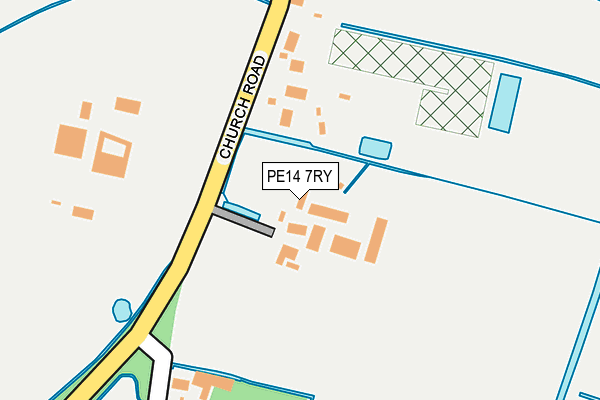 PE14 7RY map - OS OpenMap – Local (Ordnance Survey)