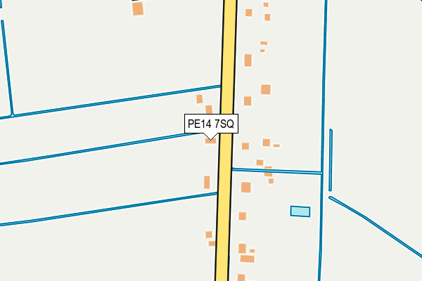 PE14 7SQ map - OS OpenMap – Local (Ordnance Survey)