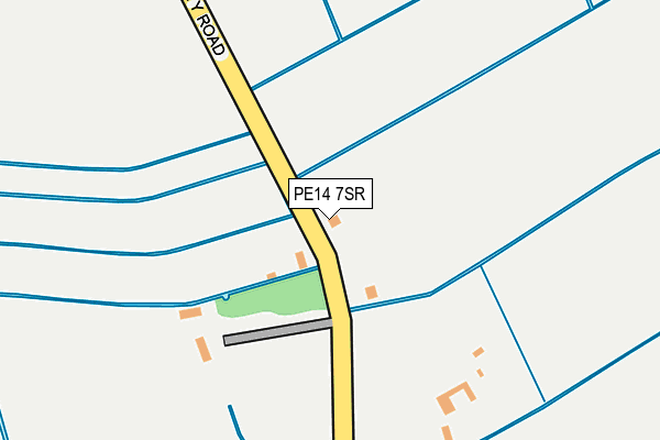 PE14 7SR map - OS OpenMap – Local (Ordnance Survey)