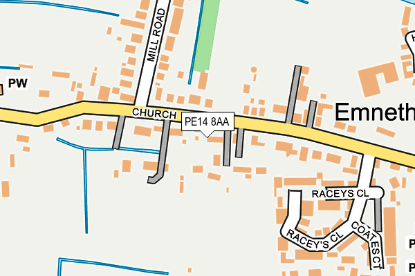 PE14 8AA map - OS OpenMap – Local (Ordnance Survey)
