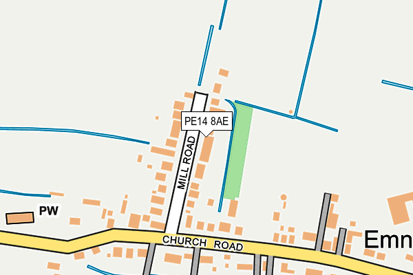 PE14 8AE map - OS OpenMap – Local (Ordnance Survey)