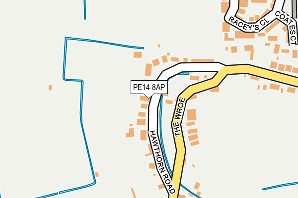 PE14 8AP map - OS OpenMap – Local (Ordnance Survey)