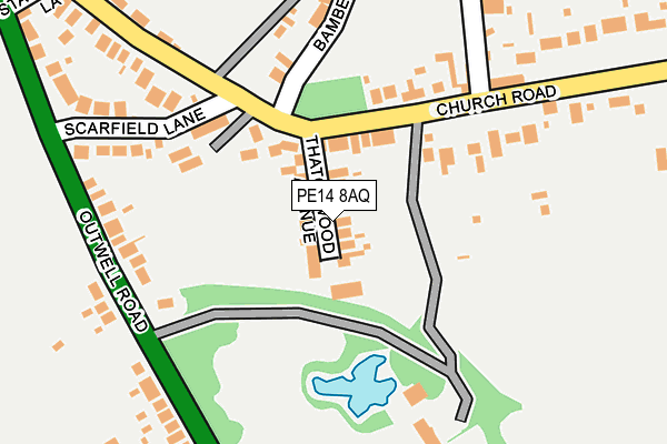 PE14 8AQ map - OS OpenMap – Local (Ordnance Survey)