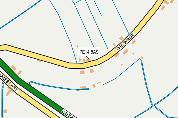 PE14 8AS map - OS OpenMap – Local (Ordnance Survey)