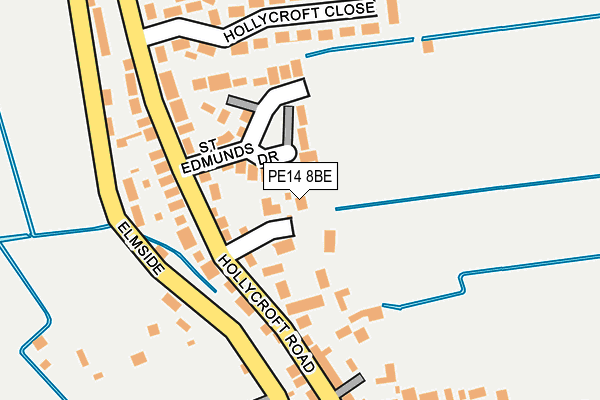 PE14 8BE map - OS OpenMap – Local (Ordnance Survey)