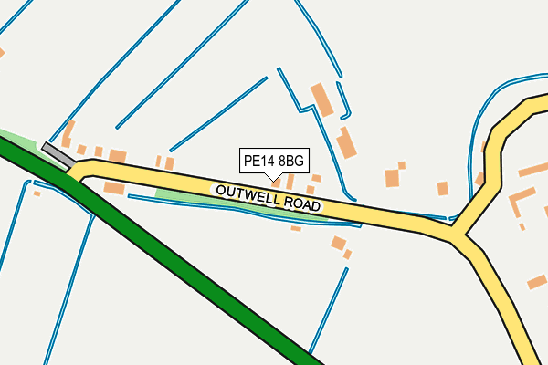 PE14 8BG map - OS OpenMap – Local (Ordnance Survey)