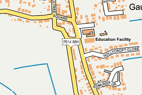 PE14 8BH map - OS OpenMap – Local (Ordnance Survey)