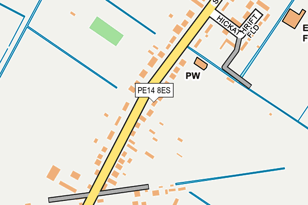 PE14 8ES map - OS OpenMap – Local (Ordnance Survey)