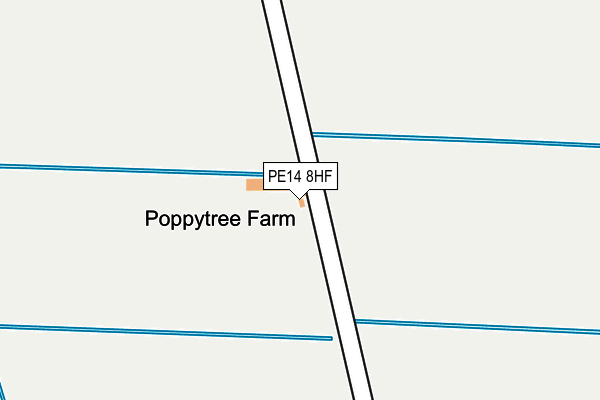 PE14 8HF map - OS OpenMap – Local (Ordnance Survey)