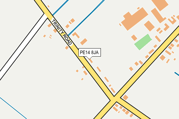PE14 8JA map - OS OpenMap – Local (Ordnance Survey)