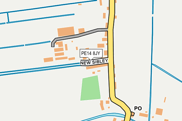 PE14 8JY map - OS OpenMap – Local (Ordnance Survey)