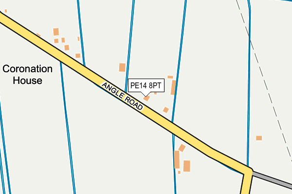 PE14 8PT map - OS OpenMap – Local (Ordnance Survey)