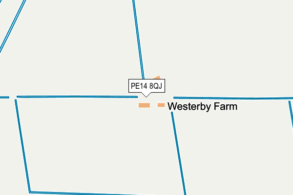 PE14 8QJ map - OS OpenMap – Local (Ordnance Survey)