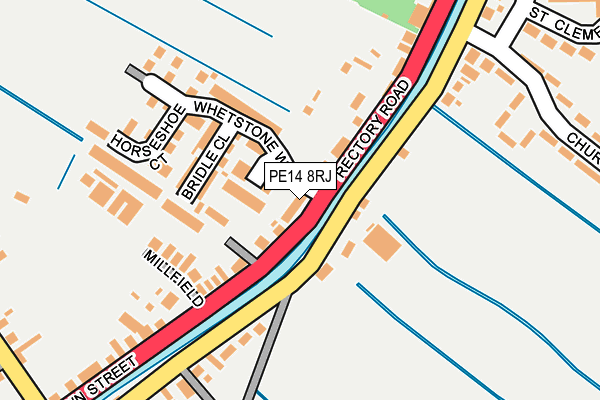 PE14 8RJ map - OS OpenMap – Local (Ordnance Survey)
