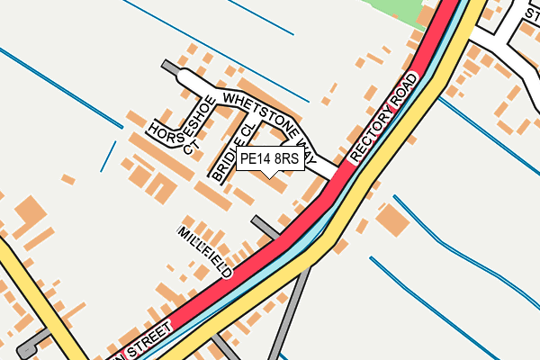 PE14 8RS map - OS OpenMap – Local (Ordnance Survey)