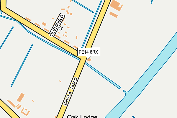 PE14 8RX map - OS OpenMap – Local (Ordnance Survey)