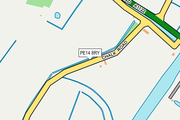 PE14 8RY map - OS OpenMap – Local (Ordnance Survey)