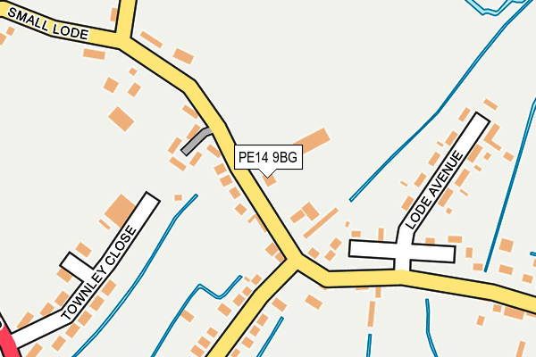 PE14 9BG map - OS OpenMap – Local (Ordnance Survey)