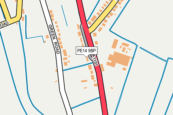 PE14 9BP map - OS OpenMap – Local (Ordnance Survey)