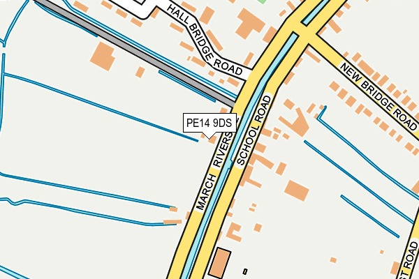 PE14 9DS map - OS OpenMap – Local (Ordnance Survey)