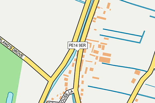 PE14 9ER map - OS OpenMap – Local (Ordnance Survey)
