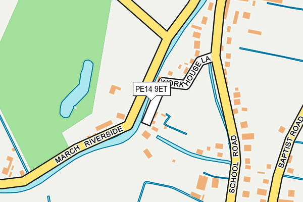 PE14 9ET map - OS OpenMap – Local (Ordnance Survey)