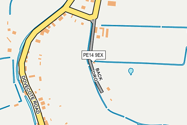 PE14 9EX map - OS OpenMap – Local (Ordnance Survey)
