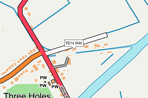 PE14 9HH map - OS OpenMap – Local (Ordnance Survey)