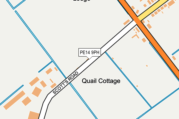 PE14 9PH map - OS OpenMap – Local (Ordnance Survey)