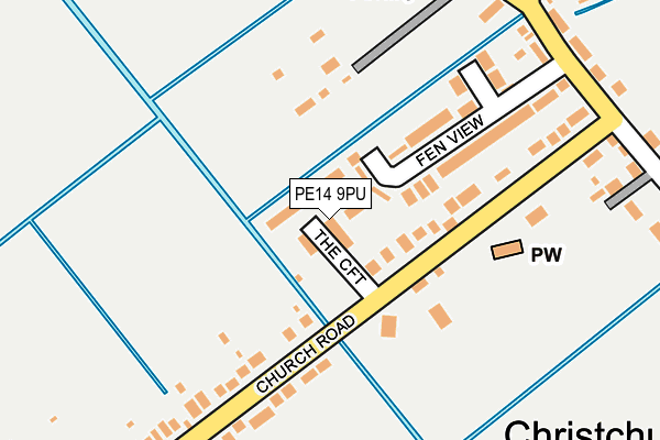 PE14 9PU map - OS OpenMap – Local (Ordnance Survey)