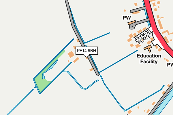 PE14 9RH map - OS OpenMap – Local (Ordnance Survey)
