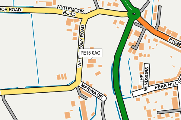 PE15 0AG map - OS OpenMap – Local (Ordnance Survey)